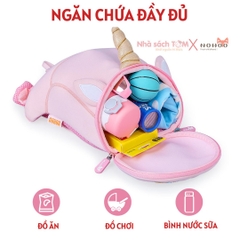 Balo mẫu giáo chống lạc Nohoo chính hãng siêu nhẹ hình thú dễ thương cho bé từ 2-6 tuổi NHB051S