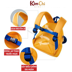 Balo mẫu giáo Nohoo chính hãng siêu nhẹ hình thú dễ thương cho bé từ 2-6 tuổi NHB022