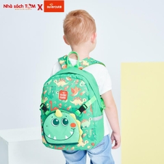 Balo mẫu giáo Supercute 2 trong 1 kết hợp túi đeo chéo ngộ nghĩnh cho bé, balo mầm non siêu nhẹ, chống nước, kiểu dáng đáng yêu  SF125
