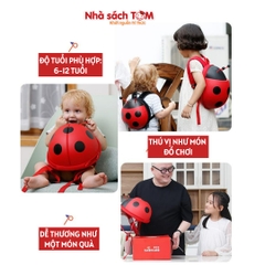 Balo chống lạc hình bọ 3D Supercute cho bé 1–5 tuổi, balo trẻ em dễ thương, nhẹ, phù hợp bé mẫu giáo