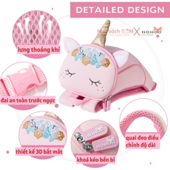 Balo mẫu giáo chống lạc Nohoo chính hãng siêu nhẹ hình thú dễ thương cho bé từ 2-6 tuổi NHB051S
