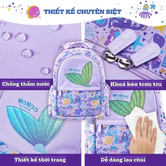 Balo học sinh cấp 2, balo cho bé từ 11-15 tuổi siêu nhẹ, chống thấm nhẹ, kiểu dáng đáng yêu NB004-2