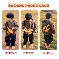 Túi đeo chéo hình thú ngộ nghĩnh Nohoo cho bé , túi mini dễ thương, nhẹ, phù hợp bé đi chơi, đi học