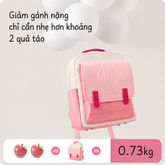 Balo học sinh tiểu học Worm's home balo cao cấp chống gù balo cho bé siêu nhẹ chống nước nhiều ngăn - KimChi Kids