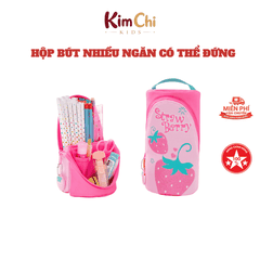 Hộp bút học sinh Worm's home hộp đựng bút nhiều ngăn tiện lợi có thể đứng được U13- KimChi Kids