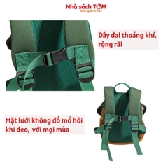 Balo mẫu giáo hình nấm Yoz iozi siêu nhẹ 250g, chống nước thiết kế ôm lưng, khóa ngực chữ H an toàn cho bé