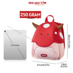 Balo mẫu giáo Nohoo chính hãng siêu nhẹ hình thú dễ thương cho bé từ 2-6 tuổi NB021