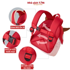 Balo mẫu giáo Nohoo chính hãng siêu nhẹ hình thú dễ thương cho bé từ 2-6 tuổi NB021
