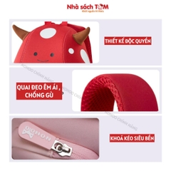 Balo mẫu giáo Nohoo chính hãng siêu nhẹ hình thú dễ thương cho bé từ 2-6 tuổi NB021