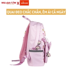 Balo mẫu giáo Supercute 2 trong 1 kết hợp túi đeo chéo ngộ nghĩnh cho bé, balo mầm non siêu nhẹ, chống nước, kiểu dáng đáng yêu  SF157