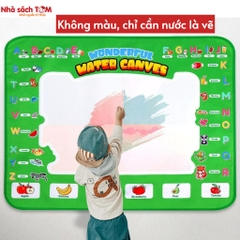 Thảm vẽ nước ma thuật cho bé , tranh vẽ tự xoá, đồ chơi Montessori sáng tạo, kích thước lớn an toàn