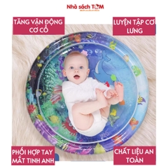 Thảm đệm nước mát cho bé nhún nhảy, thảm chơi nước mùa hè bơm hơi vận động vui nhộn cho bé yêu