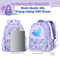 Balo học sinh cấp 2, balo cho bé từ 11-15 tuổi siêu nhẹ, chống thấm nhẹ, kiểu dáng đáng yêu NB004-2