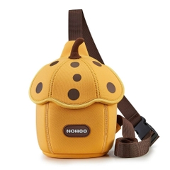 Túi đeo chéo, túi đeo vai trái dâu màu vàng Nohoo cho bé, túi mini dễ thương, nhẹ, phù hợp bé đi chơi hằng ngày
