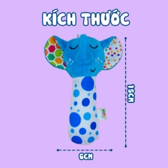 Lục lạc vải cầm tay hình con vật - Pipo