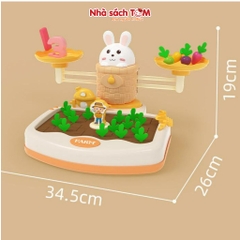 Đồ chơi nhổ cà rốt học toán cho bé 3 tuổi – Đồ chơi tư duy Montessori, cân bằng thông minh