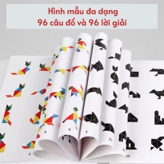 Bộ đồ chơi xếp hình thông minh cho bé Tangram nam châm, Buludy, lắp ghép tư duy sáng tạo