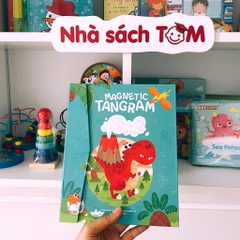 Bộ đồ chơi xếp hình thông minh cho bé Tangram nam châm, Buludy, lắp ghép tư duy sáng tạo