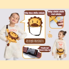 Túi đeo chéo hình thú ngộ nghĩnh Nohoo cho bé , túi mini dễ thương, nhẹ, phù hợp bé đi chơi, đi học