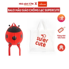 Balo mẫu giáo hình bọ Ladybug 3D, Supercute, balo mầm non thiết kế ngộ nghĩnh, chống nước, siêu nhẹ, dễ thương cho bé
