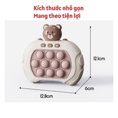 Pop it máy chơi game điện tử nhiều cấp độ, máy Pop it nhiều level có đèn nhạc – Đồ chơi giải trí giảm stress cho bé