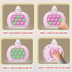 Pop it máy chơi game điện tử nhiều cấp độ, máy Pop it nhiều level có đèn nhạc – Đồ chơi giải trí giảm stress cho bé