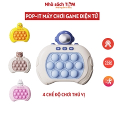 Pop it máy chơi game điện tử nhiều cấp độ, máy Pop it nhiều level có đèn nhạc – Đồ chơi giải trí giảm stress cho bé