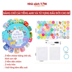 Quiet book Buludy, đồ chơi thông minh Montessori, sách bóc dán cho bé từ 3 tuổi