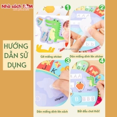 Quiet book Buludy, đồ chơi thông minh Montessori, sách bóc dán cho bé từ 3 tuổi