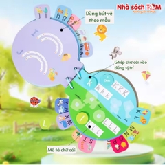 Quiet book Buludy, đồ chơi thông minh Montessori, sách bóc dán cho bé từ 3 tuổi