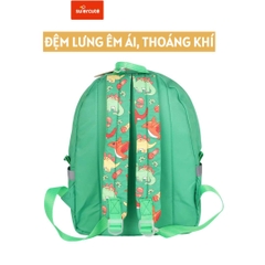Balo mẫu giáo Supercute 2 trong 1 kết hợp túi đeo chéo ngộ nghĩnh cho bé, balo mầm non siêu nhẹ, chống nước, kiểu dáng đáng yêu  SF125