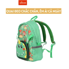 Balo mẫu giáo Supercute 2 trong 1 kết hợp túi đeo chéo ngộ nghĩnh cho bé, balo mầm non siêu nhẹ, chống nước, kiểu dáng đáng yêu  SF125