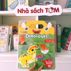 Sách dán sticker thạch Keybaby, đồ chơi bóc dán không rách dùng được nhiều lần