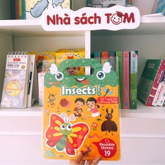 Sách dán sticker thạch Keybaby, đồ chơi bóc dán không rách dùng được nhiều lần