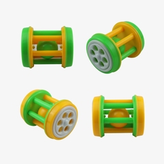 Đồ chơi lục lạc cầm tay cho bé,bộ đồ chơi xúc xắc, Hoàng Thu Toys,nhựa nguyên sinh an toàn cho bé