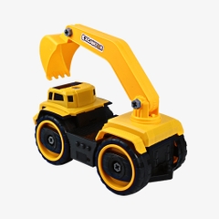 Đồ chơi xe xây dựng mô hình cho bé,xe lắp ráp thông minh có âm thanh,Hoàng Thu Toys,nhựa nguyên sinh