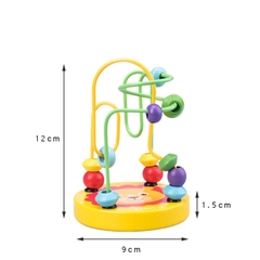Đồ chơi giáo dục thông minh luồn hạt bằng gỗ, đồ chơi Montessori giúp bé phát triển trí tuệ