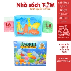 Cát động lực cho bé kèm khuôn và khay, La toys, đồ chơi an toàn Việt Nam đạt kiểm định chất lượng