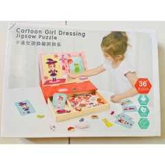 Đồ chơi búp bê nam châm thay đồ cho bé gái, đồ chơi Montessori phát triển trí tuệ cho bé từ 3 tuổi