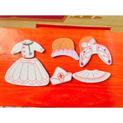 Đồ chơi búp bê nam châm thay đồ cho bé gái, đồ chơi Montessori phát triển trí tuệ cho bé từ 3 tuổi