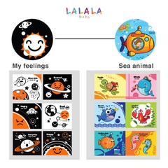 Đồ chơi sách vải song ngữ kích thích đa giác quan cho bé từ 0-3 tuổi - Lalala baby