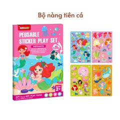 Quyển sticker Keybaby sách dán hình cho bé dùng được nhiều lần không rách