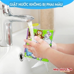 Sách vải Montessori Keybaby đồ chơi giáo dục sớm cho trẻ từ 3 tháng tuổi sách vải không thấm nước