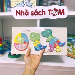 Đồ chơi tranh ghép hình 3D bộ xếp hình gỗ cho bé từ 3 tuổi
