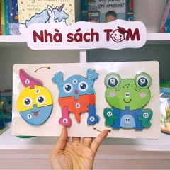 Đồ chơi tranh ghép hình 3D bộ xếp hình gỗ cho bé từ 3 tuổi