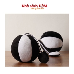 Đồ chơi bóng vải lục lạc và bóp chít chít Lalala Baby kích thích giác quan cho bé từ 0-12 tháng, Nhà sách Tom