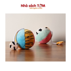 Đồ chơi bóng vải lục lạc và bóp chít chít Lalala Baby kích thích giác quan cho bé từ 0-12 tháng, Nhà sách Tom