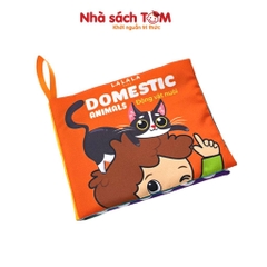 Đồ chơi sách vải song ngữ kích thích đa giác quan cho bé từ 0-3 tuổi - Lalala baby