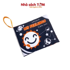 Đồ chơi sách vải song ngữ kích thích đa giác quan cho bé từ 0-3 tuổi - Lalala baby