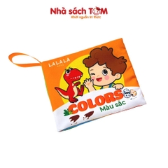 Đồ chơi sách vải song ngữ kích thích đa giác quan cho bé từ 0-3 tuổi - Lalala baby